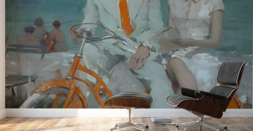 Elegance Under the Sun – Vintage Fashion Poster Art Print Wall Murals