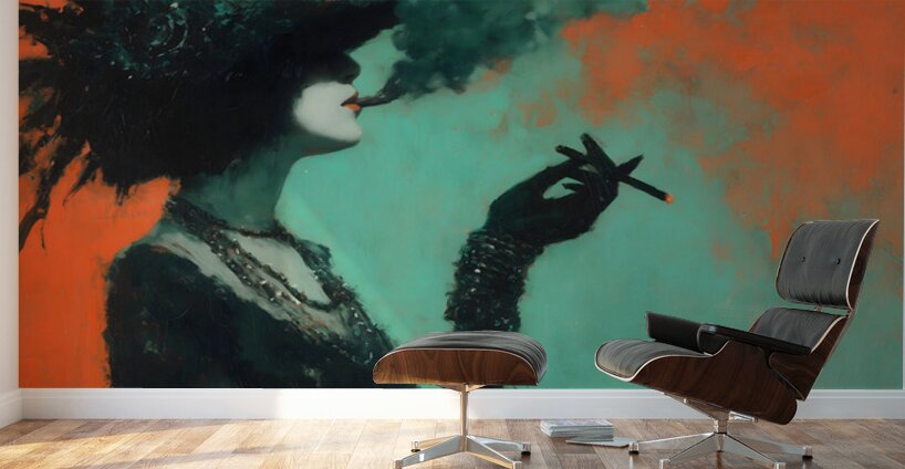 Sous le Chapeau Noir – Beneath the Black Hat Vintage Poster Art Print Wall Murals