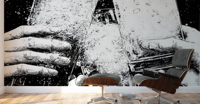 Cheers – Champagne Toast Art Print Wall Murals