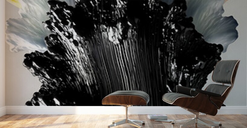 Chromaflare Plume – Abstract Paint Burst Print Wall Murals