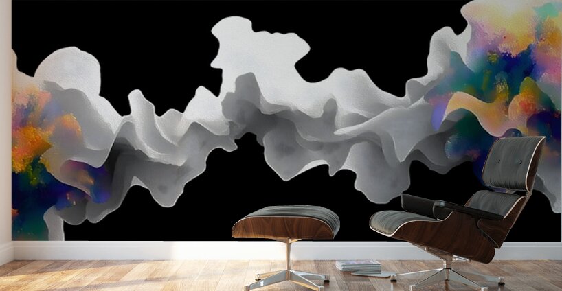 Spectrum Front – Electric Cloudscape Abstract Print Wall Murals