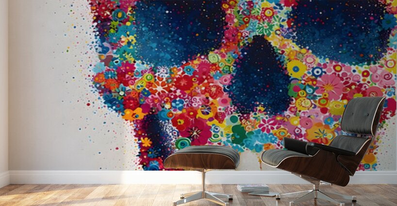 Garden of the Dead – Floral Skull Art Wall Murals