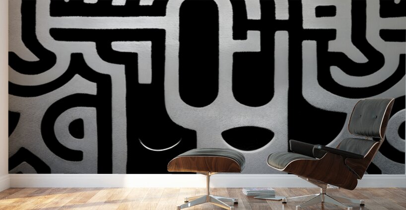 The Pattern of Thought – Minimal Abstract Print Wall Murals