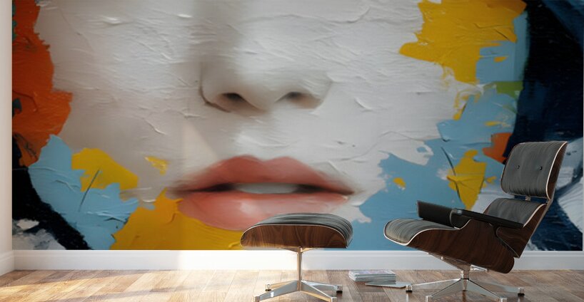 Faces of Panic II – Pop Expressionism Print Wall Murals