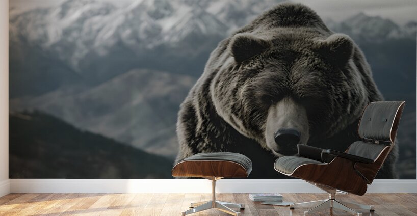 Summit Guardian – Kodiak Bear Print Wall Murals