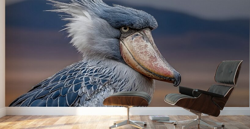 Iron Beak – Shoebill Stork Print Wall Murals