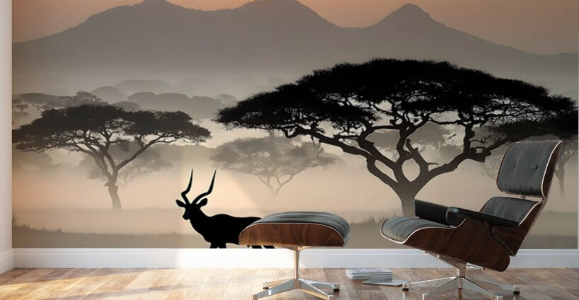 Whispering Plains – Saola Print Wall Murals