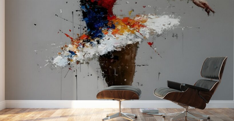 Painted Arabesque – Ballerina Print Wall Murals