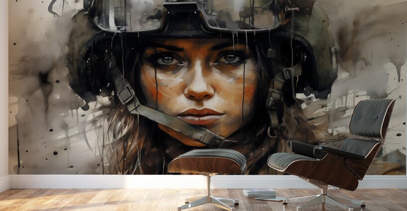 Field Ready – Modern Military Portrait Print Wall Murals
