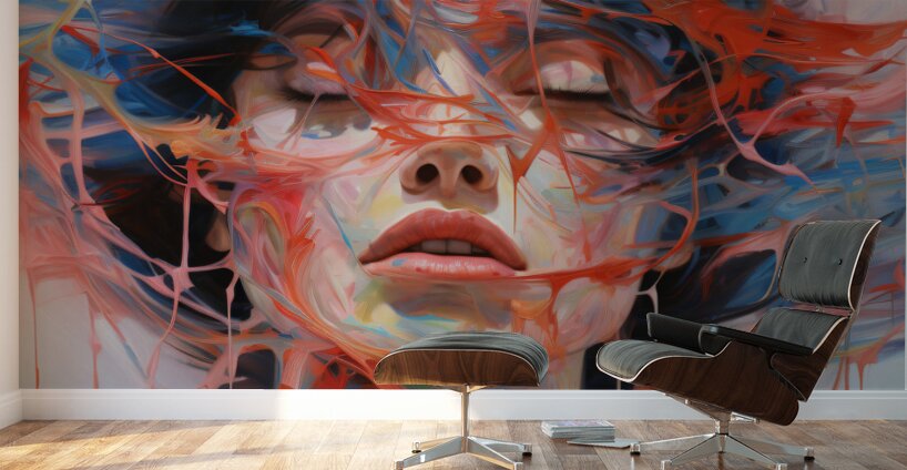 Bipolar Spectrum – Abstract Portrait Print Wall Murals