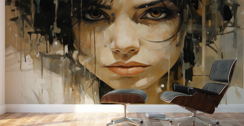 SUS – Suspicion in Dripping Paint Print Wall Murals