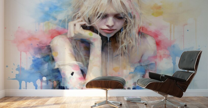 Body Dysmorphic Disorder – Conceptual Pastel Portrait Art Print Wall Murals