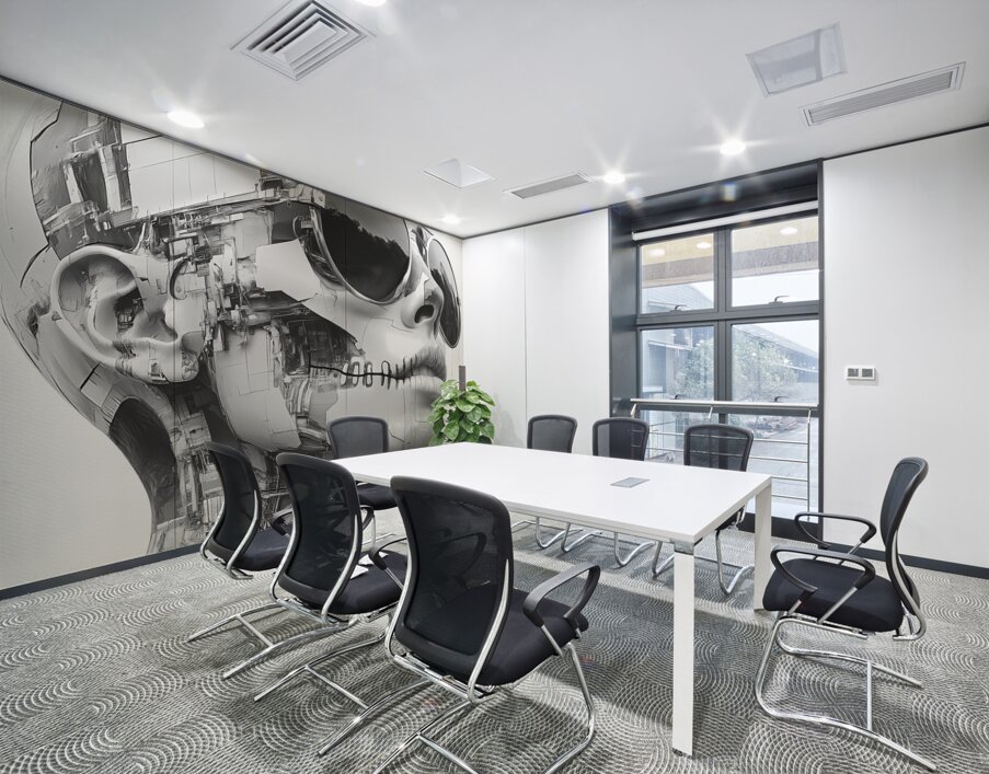 Echoes of Escher - Surreal Skull Line Art Prints Wall Printing