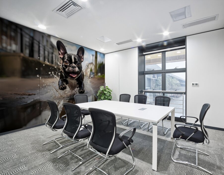 Joy Unleashed - French Bulldog Splash Art Prints Wall Printing