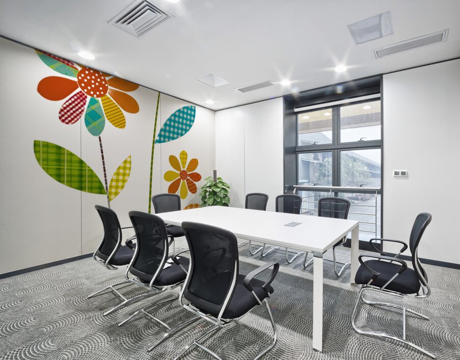 Plaid Botanica 2 - Modern Floral Art Prints Wall Printing