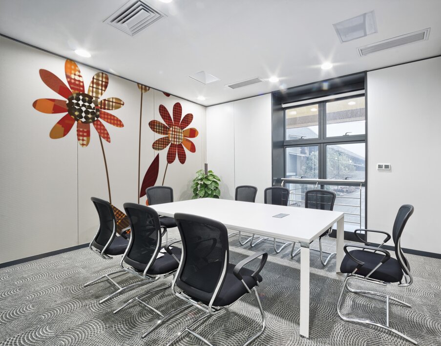 Plaid Botanica 19 - Modern Retro Floral Art Prints Wall Printing