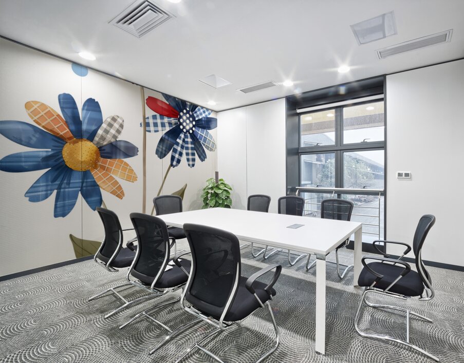 Plaid Botanica 7 - Retro Floral Art Prints Wall Printing