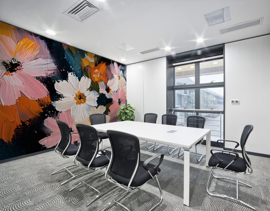 Petales Sauvages A Minuit - Wild Petals At Midnight - Nocturne Floral Art Prints Wall Printing