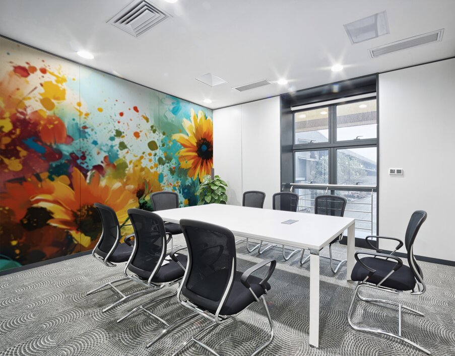 Petales En Feu - Petals On Fire - Wildflower Field Art Prints Wall Printing