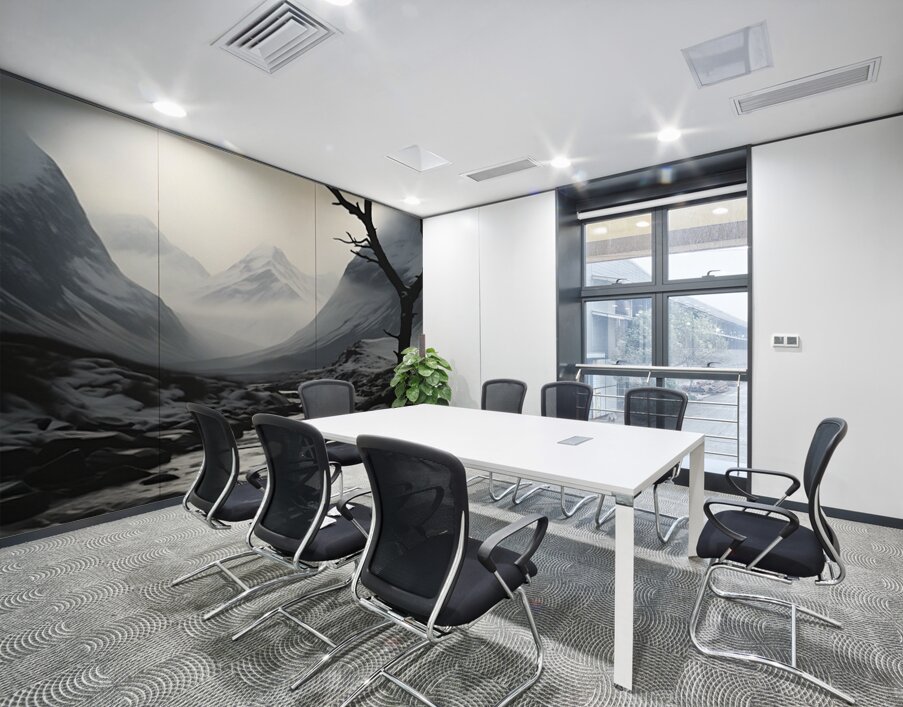 Where Silence Flows - Monochrome Landscape Art Prints Wall Printing