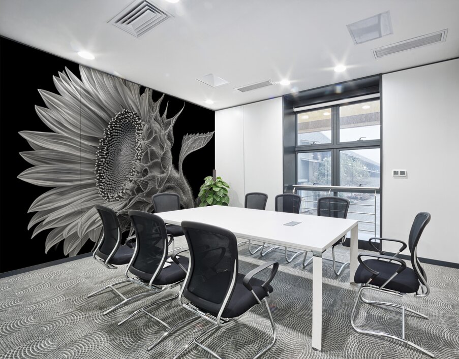 Sunflower Selfie 13 - Sunflower Portrait Art Prints Wall Printing