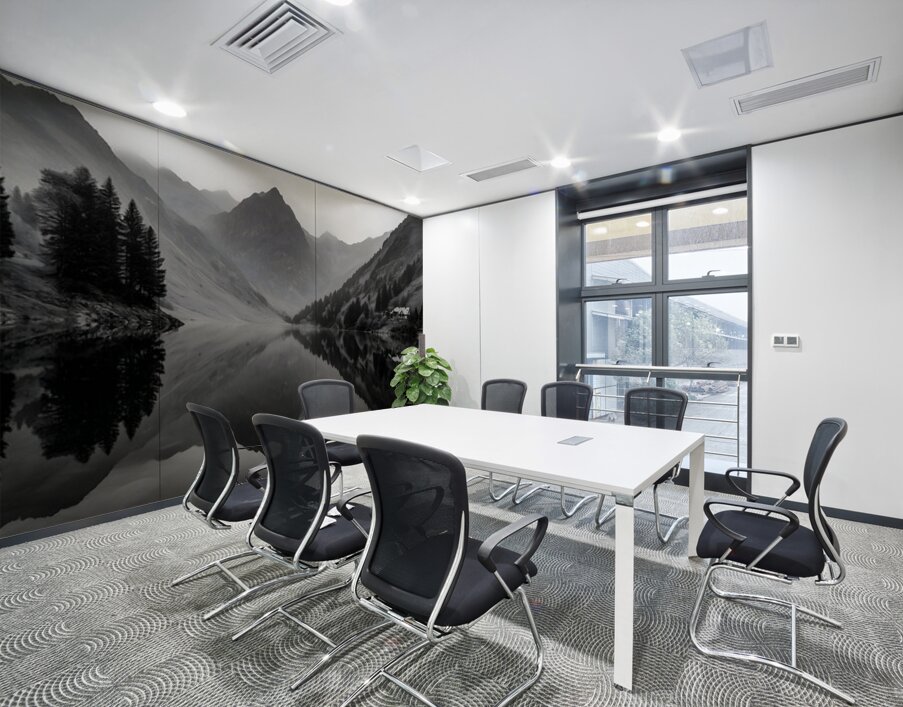 The Mirror Of Solitude - Monochrome Landscape Art Prints Wall Printing