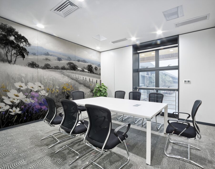 Flowers By The Fence - Country Floral Landscape Art Prints Wall Printing