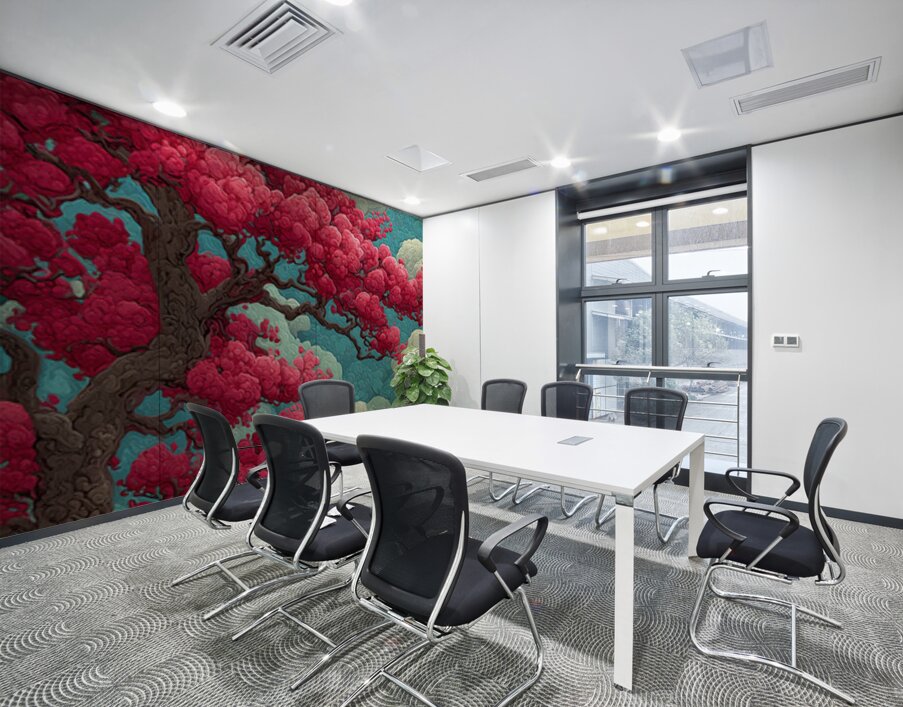 Kumo Ni Saku 雲に咲く - Blooming In The Clouds - Japanese Floral Art Prints Wall Printing