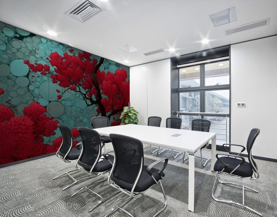 Mangetsu Sakura No Eda 満月桜の枝 - Full Moon Cherry Blossom Branch - Japanese Cherry Blossom Art Prints Wall Printing