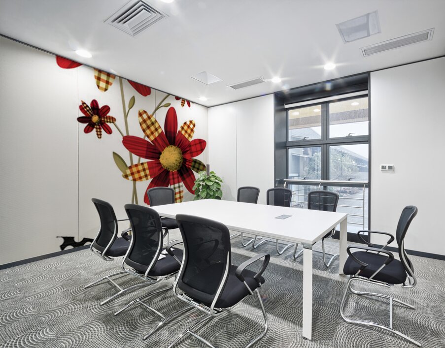 Plaid Botanica 32 - Contemporary Floral Art Prints Wall Printing