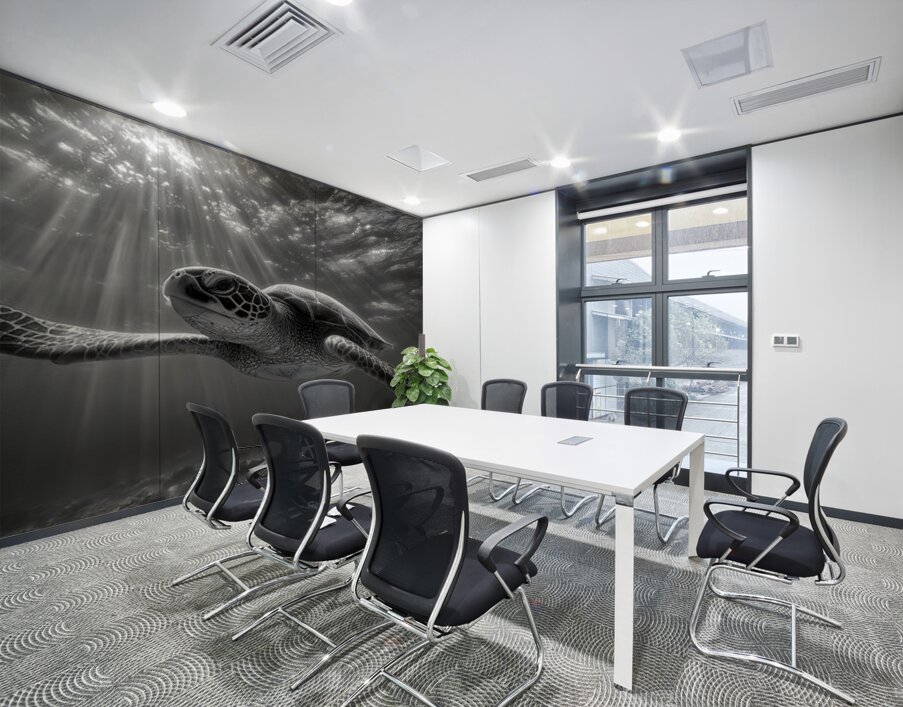 The Slow Path – Minimal Monochrome Art Print Wall Printing