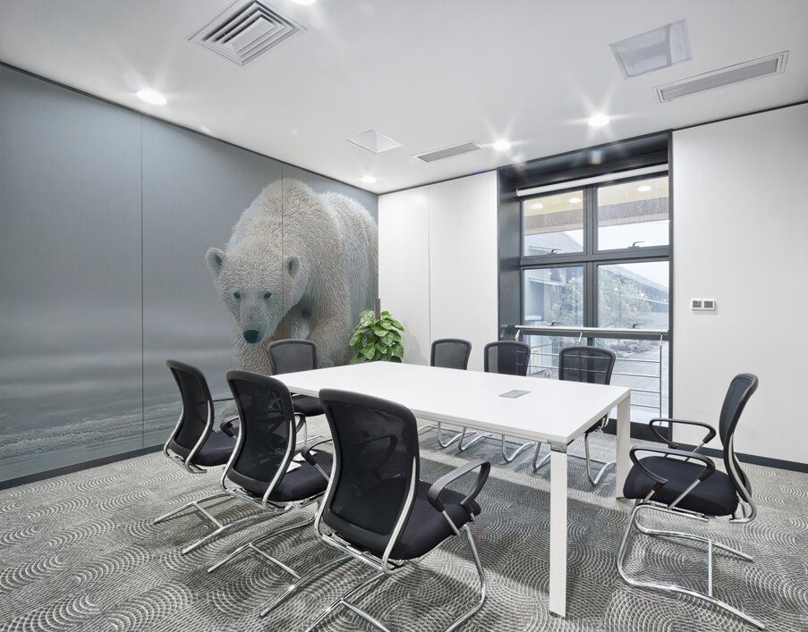 Ghost of the Tundra – Arctic Wildlife Art Print Wall Printing