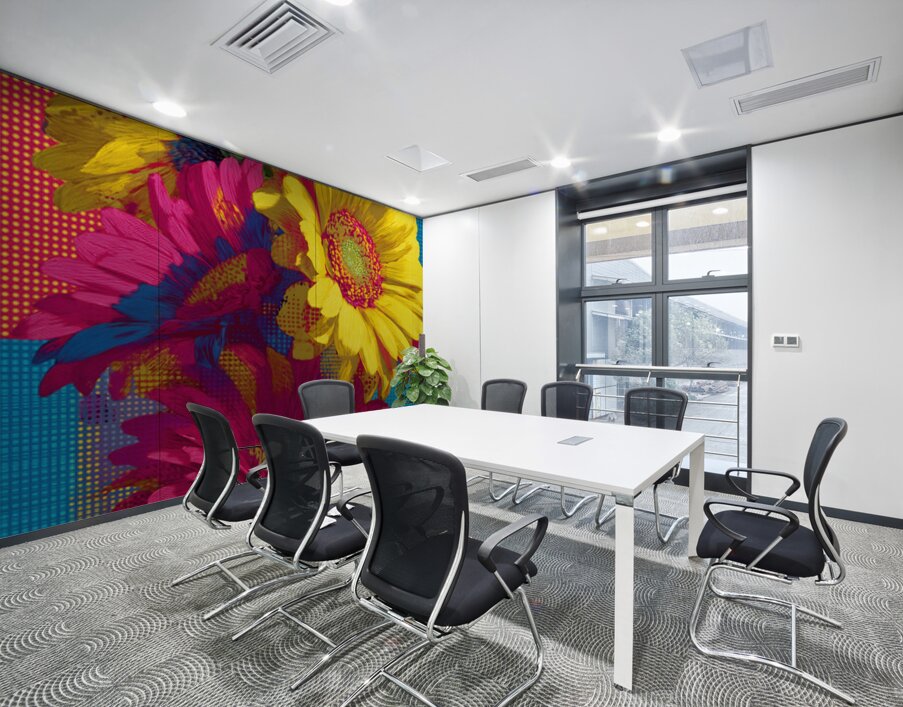 Atomic Blossom Wall Printing