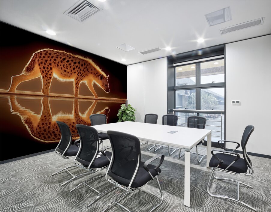Ember Stalker – Hyena Reflection Print Wall Printing