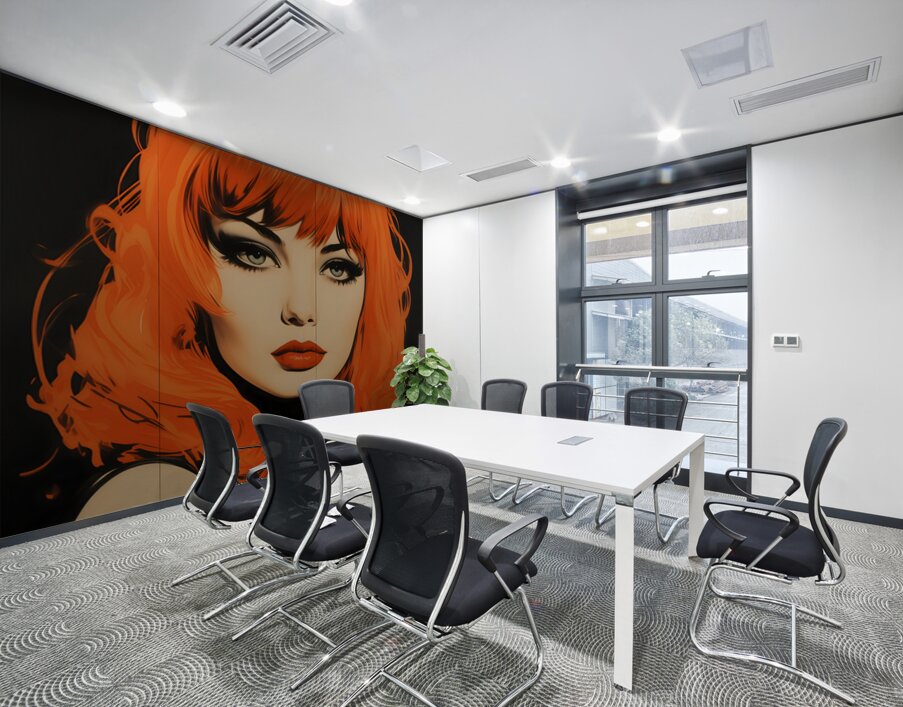 Fatal Flame – Vintage Fashion Art Print Wall Printing