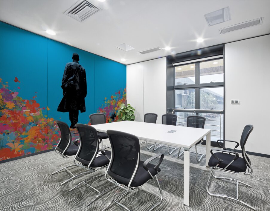 The Bloom Walk – Pop Art Silhouette Art Print Wall Printing