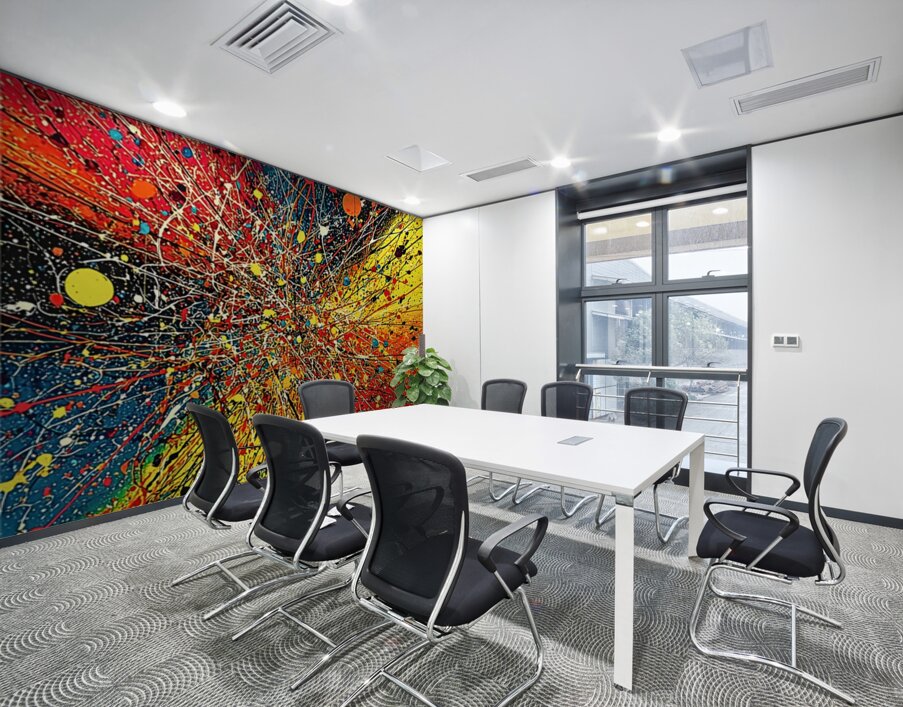 Chaotic Clarity – Anxiety Abstract Print Wall Printing