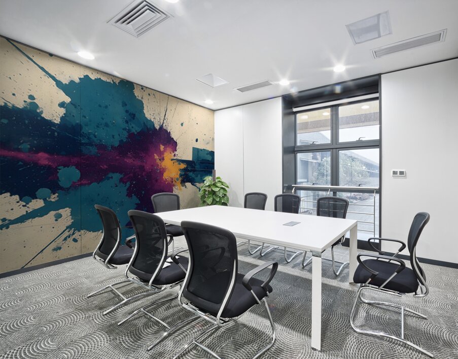 Impact Zone – Urban Splatter Abstract Print Wall Printing