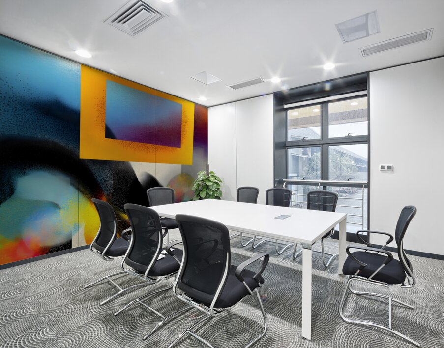 Framed Motion – Gradient Window Abstract Print. Wall Printing