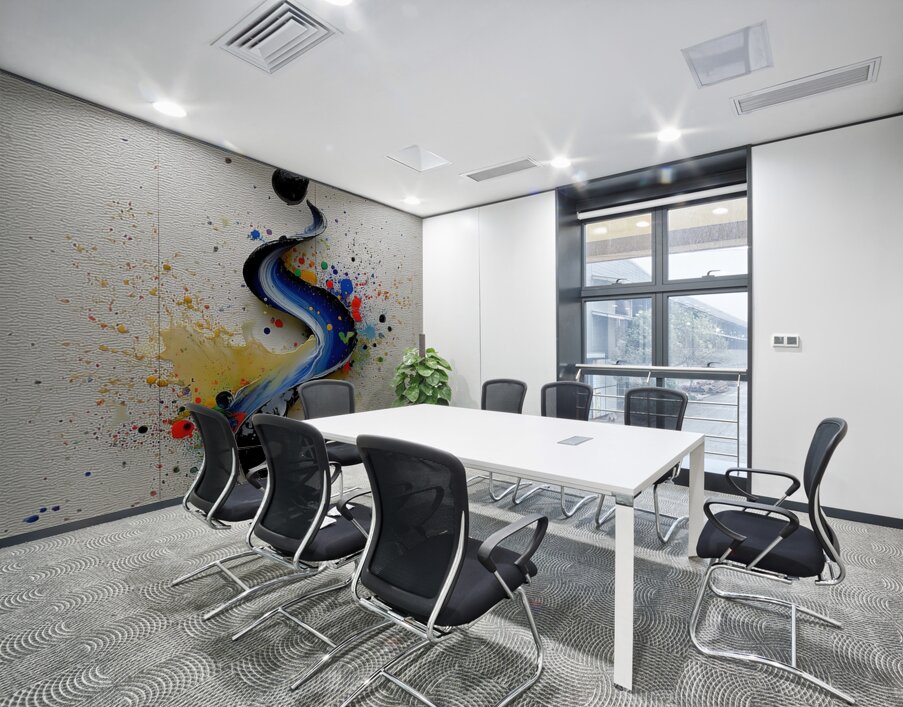 Neon Comet – Drip & Splatter Abstract Print Wall Printing