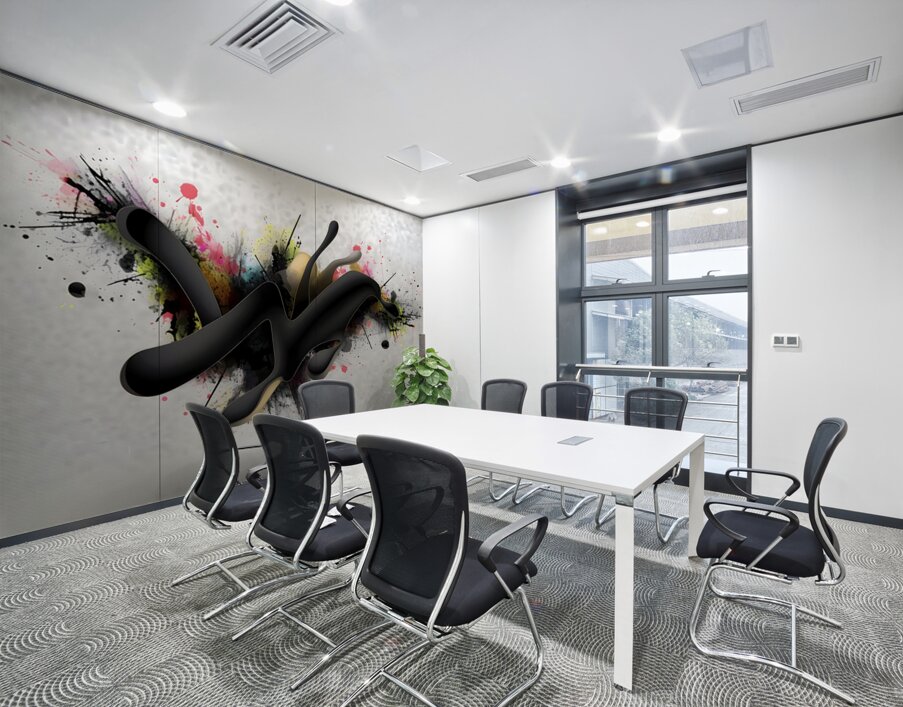 Smoke & Sparks – Minimal Ink Splash Print Wall Printing