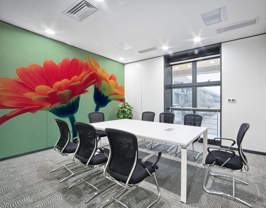 Sunlit Gerberas – Modern Botanical Art Print Wall Printing