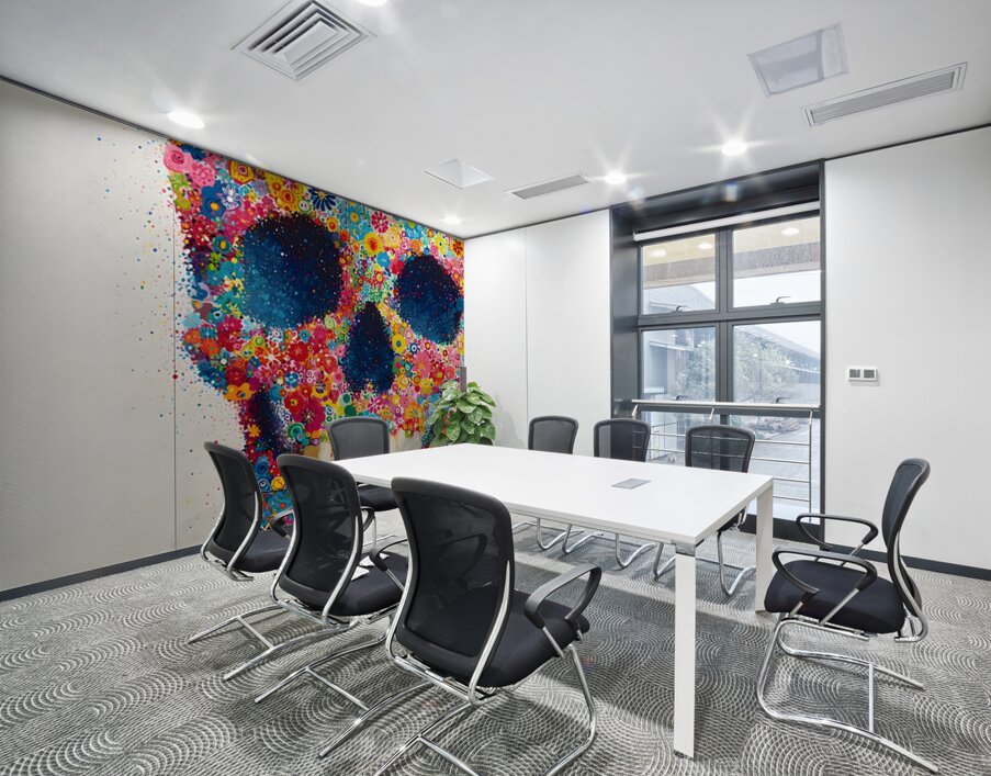 Garden of the Dead – Floral Skull Art Wall Printing