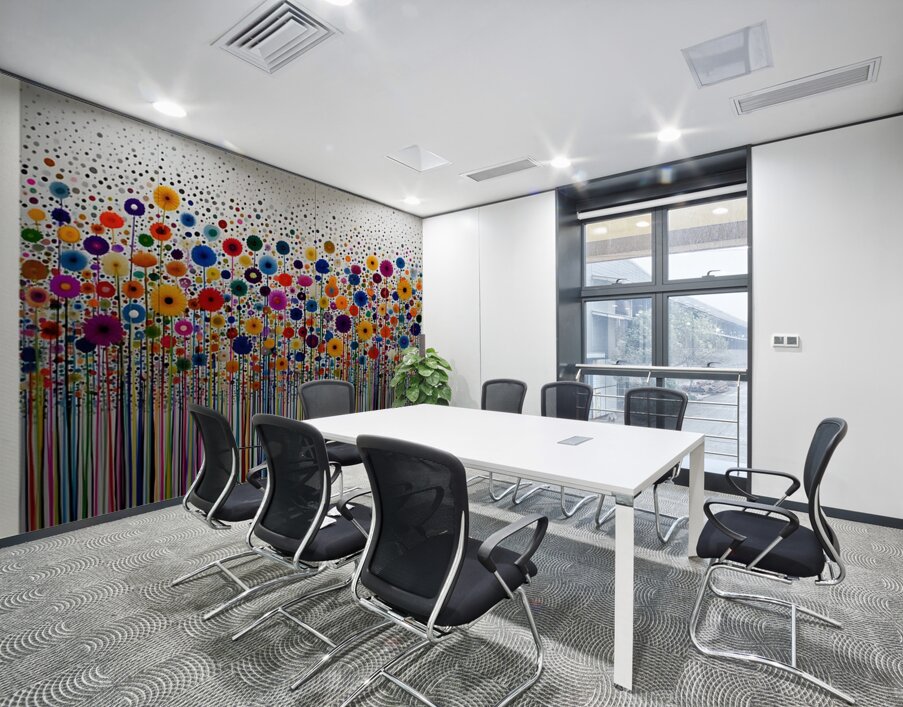 A Field That Never Ends– Abstract Wildflowers Print Wall Printing