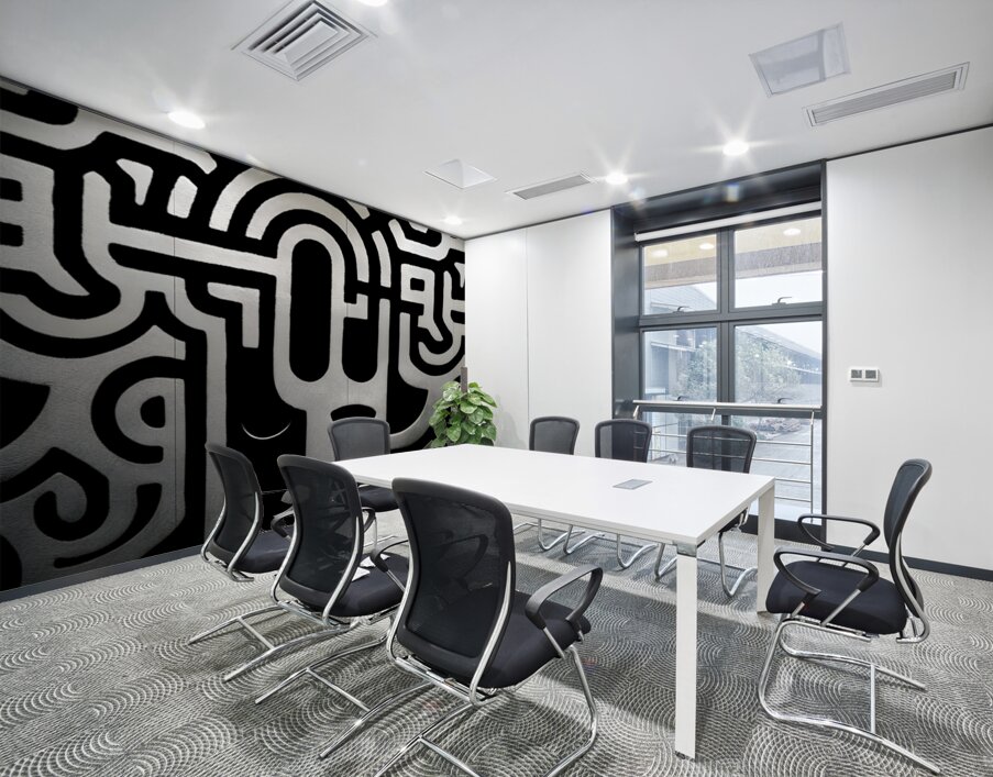 The Pattern of Thought – Minimal Abstract Print Wall Printing