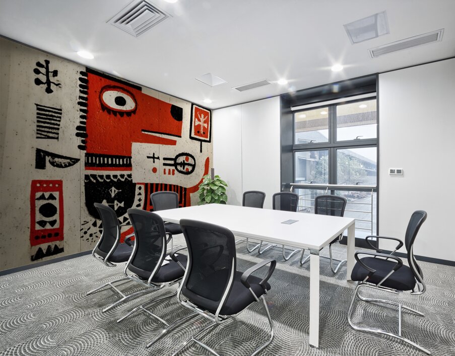 The Red King – Tribal Pop Expressionism Print Wall Printing