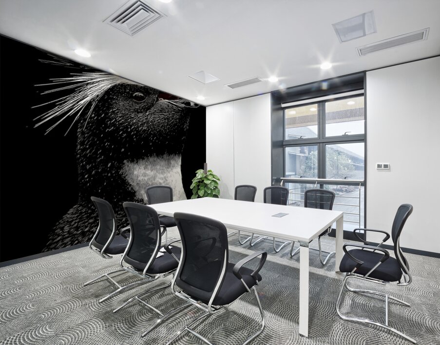 Cry of the Rockhopper – Modern Wildlife Print Wall Printing