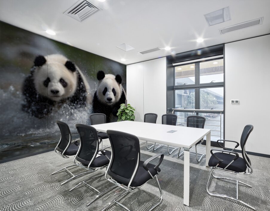 River Charge – Panda Play Print Wall Printing