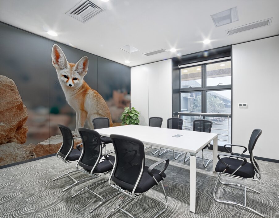 Sand Whisper – Fennec Fox Print Wall Printing