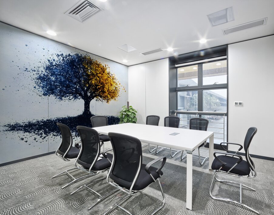 Dual Seasons – Abstract Tree Print Wall Printing